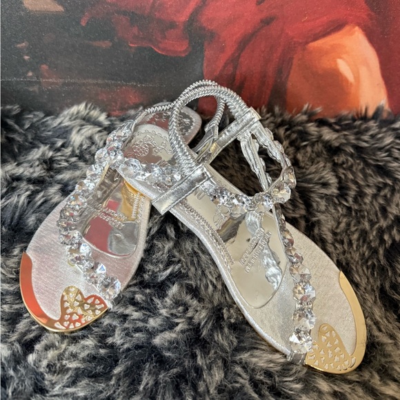 Glamorous Silver Rhinestone Women's Sandals - Picture 10 of 10